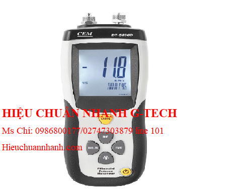 Hiệu chuẩn  máy đo áp suất chênh lệch CEM DT-8890B.Hiệu chuẩn nhanh G-tech