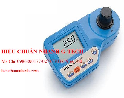 Hiệu chuẩn máy đo sắt HANNA HI96721 (0.00 - 5.00 mg/L ). Hiệu chuẩn nhanh G-tech