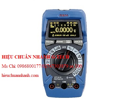 Hiệu chuẩn đồng hồ vạn năng CEM DT-973 (True RMS, DC 1000V, DC/AC 10A). Hiệu chuẩn nhanh G-tech
