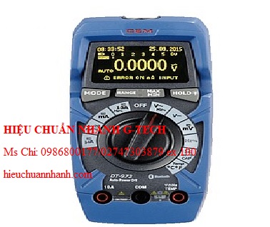 Hiệu chuẩn đồng hồ vạn năng CEM DT-946 (True RMS, AC/DC-600V). Hiệu chuẩn nhanh G-tech