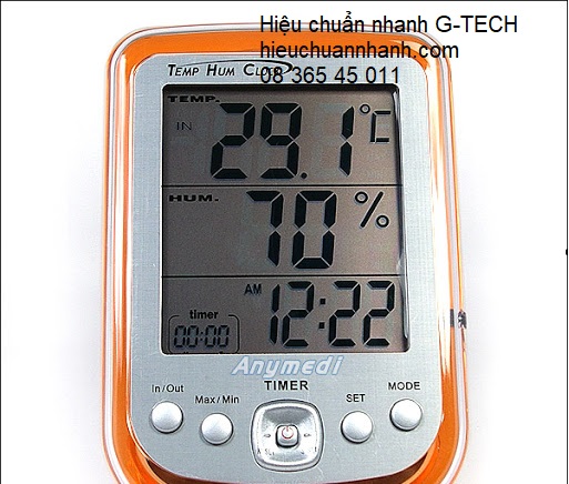 Hiệu chuẩn đồng hồ nhiệt ẩm/Thermo-Hygrometer DAEYOON DHT-1- DV hiệu chuẩn nhanh