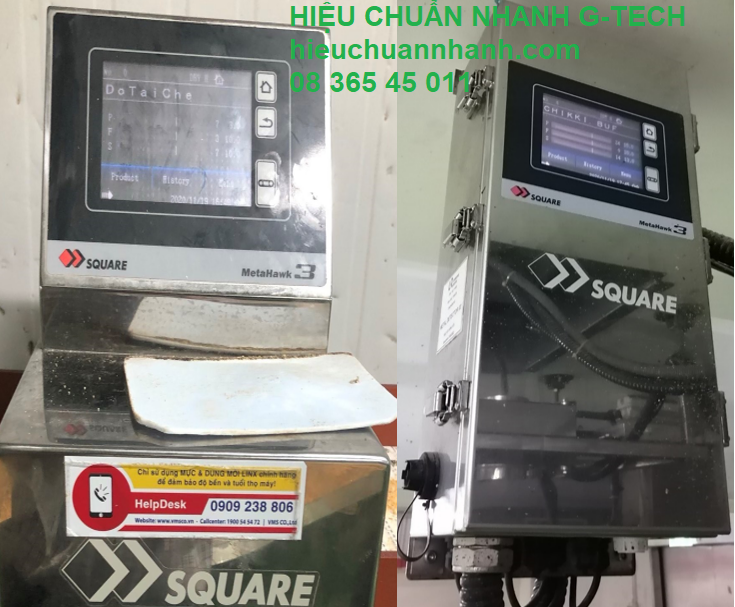 Hiệu chuẩn máy dò kim loại hãng SQUARE/ SQUARE Metal detector- Hiệu chuẩn G-tech