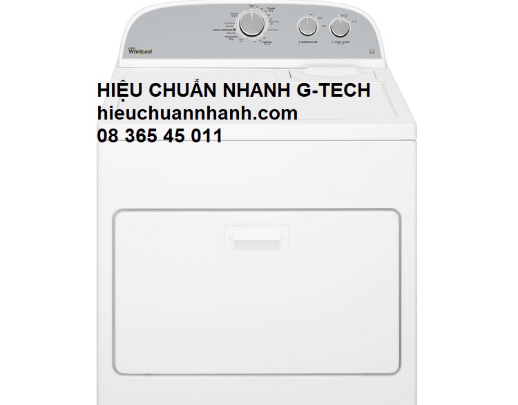Hiệu chuẩn máy sấy WHIRLPOOL 3LWED4815FW/ Home Dryer Washer