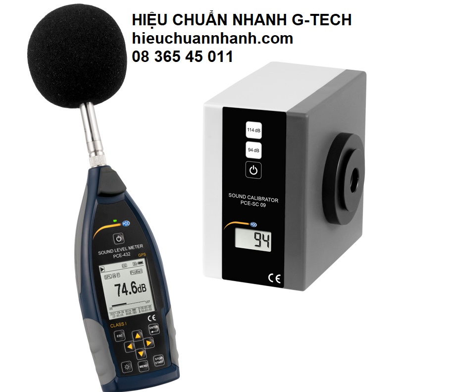 Hiệu chuẩn thiết bị đo độ ồn, âm thanh/ Sound Level Meter HÃNG PCE