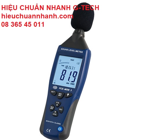 Hiệu chuẩn thiết bị đo độ ồn, âm thanh/ Sound Level Meter HÃNG PCE