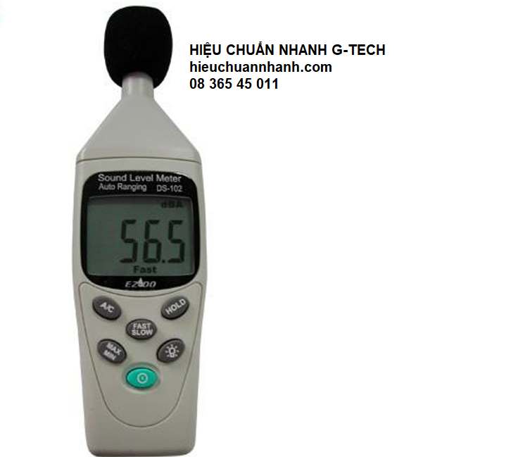 Hiệu chuẩn thiết bị đo độ ồn/ Sound Level Meter EZODO DS-102- Hiệu chuẩn nhanh