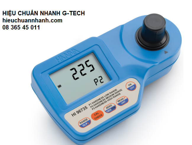 Hiệu chuẩn thiết bị đo tổng độ cứng EPD/ Total Hardness Photometer HANNA HI96735- Hiệu chuẩn nhanh