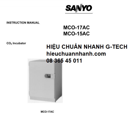Hiệu chuẩn tủ ấm ANYO MCO-15AC/ Incubator- Hiệu chuẩn nhanh