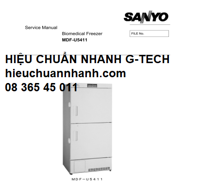 Hiệu chuẩn tủ đông SANYO MDF-U5411/ Biomedical Freezer-Hiệu chuẩn nhanh