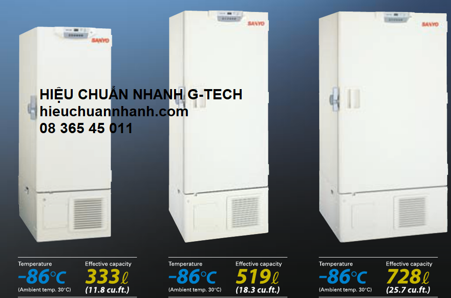 Hiệu chuẩn tủ đông sâu Sanyo MDF-C2156VAN, MDF-U53V, MDF-U73V MDF-U32V/Ultra-Low Temperature Freezee