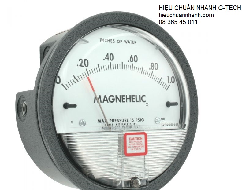 Hiệu chuẩn đồng hồ áp suất/ Differential Pressure Gauge DWYER 2000-60Pa- Dv hiệu chuẩn nhanh.
