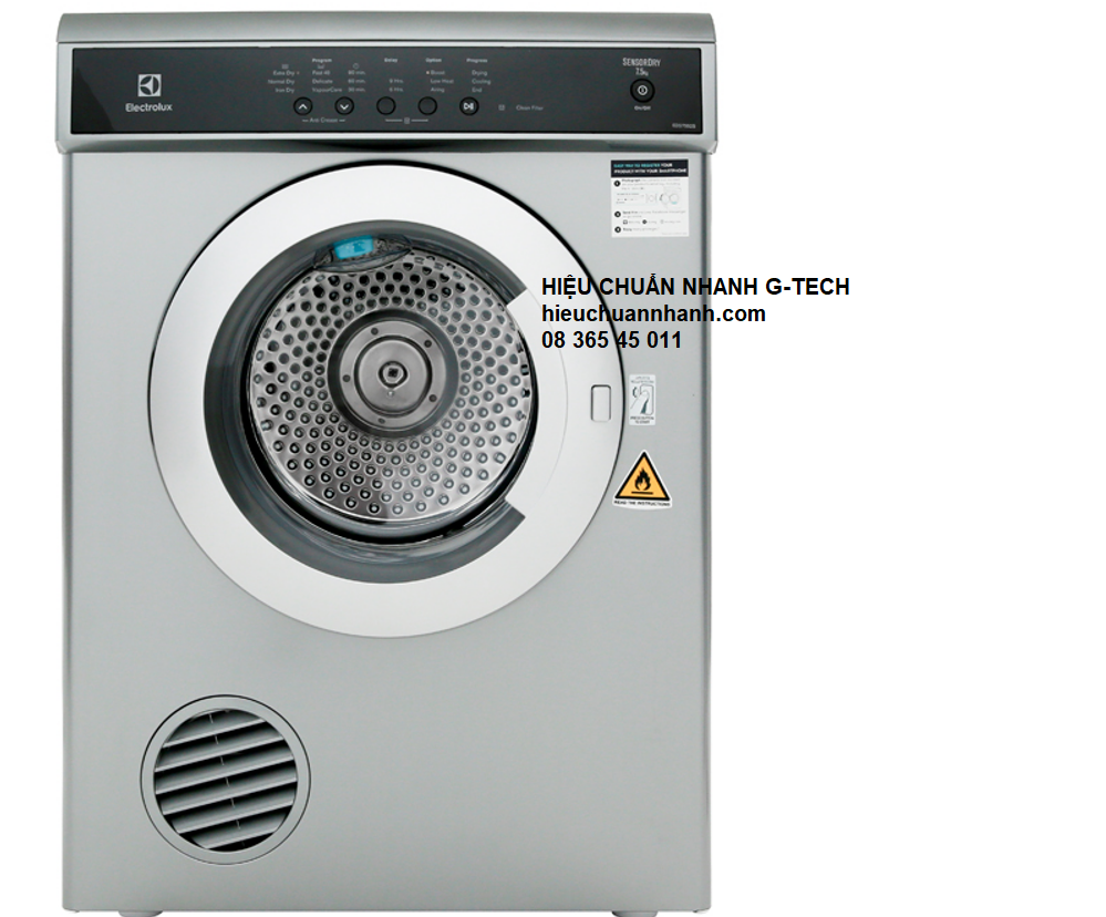 Hiệu chuẩn máy sấy/ Tumber Dry ELECTROLUX EDS7552S- Hiệu chuẩn nhanh