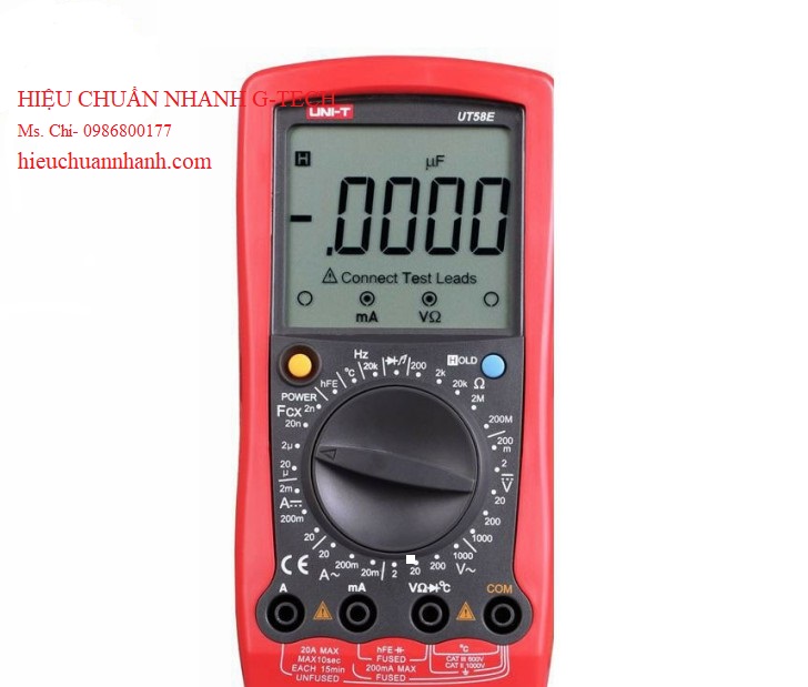 Hiệu chuẩn Đồng hồ vạn năng số UNI-T UT61E+ (đo biến tần, 1000V True RMS,20A).Hiệu chuẩn nhanh G-TECH