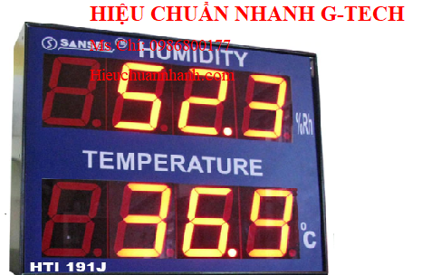 Hiệu chuẩn đồng hồ đo độ ẩm & nhiệt độ Jumbo Sansel HTI 191J (Màn hình 8'').Hiệu chuẩn nhanh G-tech