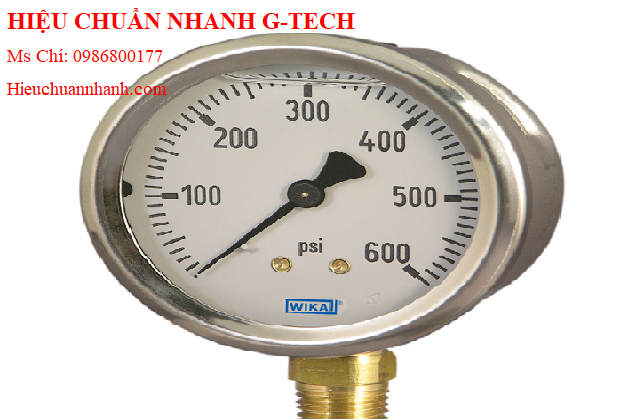  Hiệu chuẩn đồng hồ đo áp suất Wika 232.50 (1.6 MPa,dial 100,chân đứng).Hiệu chuẩn nhanh G-tech