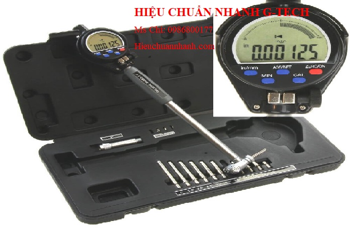  Hiệu chuẩn đồng hồ đo lỗ dạng điện tử Mitutoyo 511-501 (45-100mm/ 0.001mm.Hiệu chuẩn nhanh G-tech
