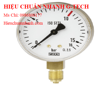  Hiệu chuẩn đồng hồ đo áp suất Wika 111.12 (10 kg/cm²(psi), dial 40).Hiệu chuẩn nhanh G-tech