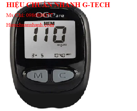 Hiệu chuẩn  máy đo đường huyết Medmay MBGW-009 (~1μl, 360 Memories, coding).Hiệu chuẩn nhanh G-tech