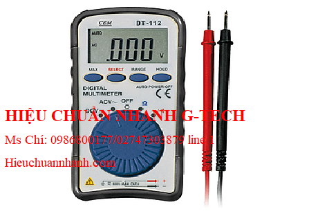  Hiệu chuẩn đồng hồ vạn năng CEM DT-112 (DC/AC-500V).Hiệu chuẩn nhanh G-tech