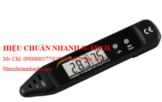 Hiệu chuẩn máy đo độ ẩm PCE PTH 10 (-10~50 °C, 20~90 % RH).Hiệu chuẩn nhanh G-tech