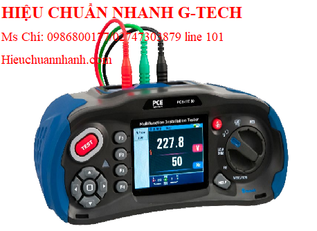 Hiệu chuẩn thiết bị kiểm tra cách điện PCE ITE 50 (1000 MΩ, 1000V).Hiệu chuẩn nhanh G-tech