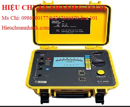 Hiệu chuẩn thiết bị đo điện trở cách điện Chauvin Arnoux C.A 6505 (5.1KV).Hiệu chuẩn nhanh G-tech