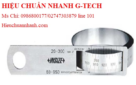 Mua bán  thước đo chu vi INSIZE 7114-2200 (940 - 2200mm / 0.1mm.) kèm hiệu chuẩn.Hiệu chuẩn G-tech