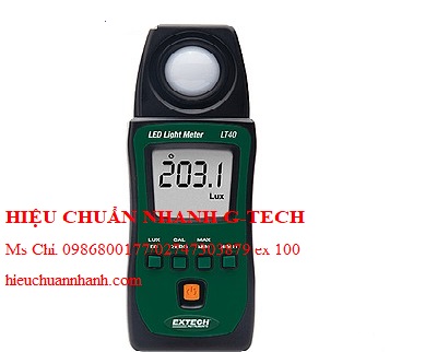 Hiệu chuẩn thiết bị đo cường độ ánh sáng EXTECH LT40 (400 klux). Hiệu chuẩn nhanh G-tech