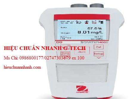Hiệu chuẩn máy đo Oxy hòa tan cầm tay Ohaus ST400D (0.00 – 20.0 mg/L(ppm);0 – 50 °C). Hiệu chuẩn nhanh G-tech