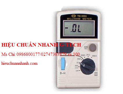 Hiệu chuẩn đồng hồ đo milliohm TENMARS TM-508A (200mΩ〜2kΩ). Hiệu chuẩn nhanh G-tech