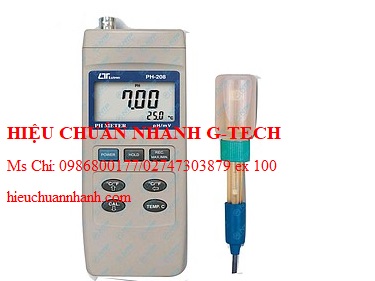  Hiệu chuẩn máy đo pH, mV Lutron PH-208. Hiệu chuẩn nhanh G-tech