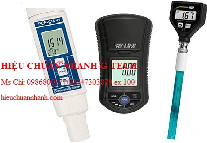 Hiệu chuẩn bộ kit đo độ pH cho hồ bơi nước mặn PCE PH 16-TUM 20-CM 41-KIT. Hiệu chuẩn nhanh G-tech