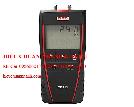 Hiệu chuẩn  máy đo áp suất chênh lệch cầm tay KIMO MP110 (-1000 ....+1000 Pa). Hiệu chuẩn nhanh G-tech