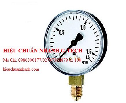 Hiệu chuẩn  đồng hồ đo áp suất SterlingSensors RE501B (Chân đứng, 0-1 bar (0-15 PSI)). Hiệu chuẩn nhanh G-tech