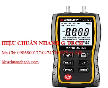  Hiệu chuẩn máy đo áp suất vi sai SNDWAY SW-512C (±103.42KPa). Hiệu chuẩn nhanh G-tech