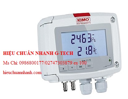  Hiệu chuẩn transmitter áp suất (gồm SQR/3) KIMO CP212-BO-R (-1000~1000 Pa ). Hiệu chuẩn nhanh G-tech