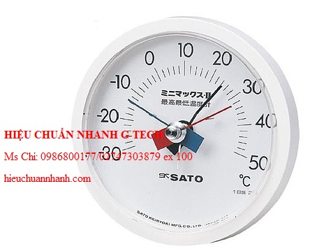 Hiệu chuẩn nhiết kế skSATO MINI-MAXTYPEII (-30~50±2°C). Hiệu chuẩn nhanh G-tech