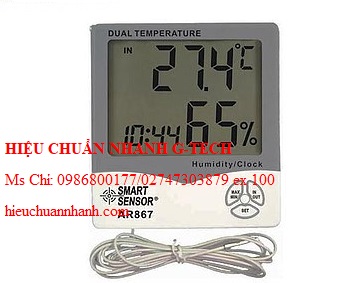  Hiệu chuẩn thiết bị đo nhiệt độ/độ ẩm/đồng hồ để bàn SMARTSENSOR AR867. Hiệu chuẩn nhanh G-tech