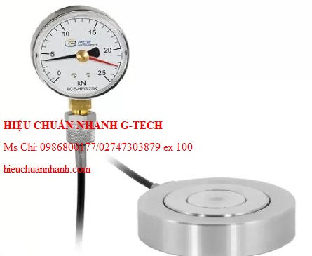 Hiệu chuẩn máy đo lực PCE PCE-HFG 25K-E100 (0~25000 N). Hiệu chuẩn nhanh G-tech