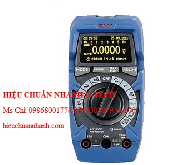 Hiệu chuẩn đồng hồ vạn năng CEM DT-973 (True RMS, DC 1000V, DC/AC 10A). Hiệu chuẩn nhanh G-tech Hiệu chuẩn đồng hồ vạn năng CEM DT-973 (True RMS, DC 1000V, DC/AC 10A). Hiệu chuẩn nhanh G-tech