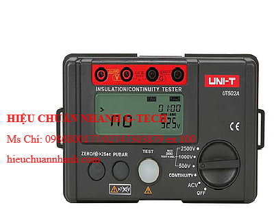  Hiệu chuẩn máy đo điện trở cách điện UNI-T UT502A (2500V,20GΩ). Hiệu chuẩn nhanh G-tech