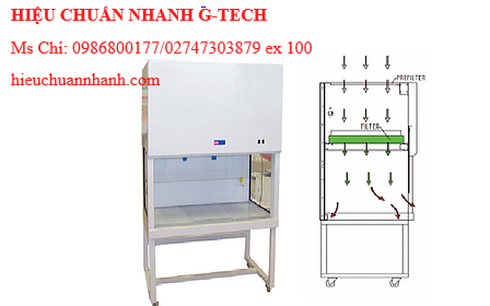 Hiệu chuẩn tủ An Toàn Sinh Học HINOTEK BBS-1300VGS (0.3 ~ 0.5m/s, 600W). Hiệu chuẩn nhanh G-tech