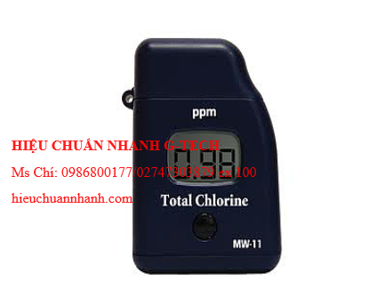 Hiệu chuẩn  máy đo Chlorine tổng MARTINI MW11 (0.00-3.50mg/l). Hiệu chuẩn nhanh G-tech