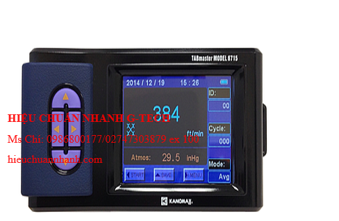 Hiệu chuẩn đo tốc độ gió, áp suất, nhiệt độ cầm tay Kanomax 6700-VG. Hiệu chuẩn nhanh G-tech