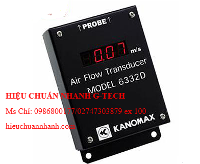 Hiệu chuẩn máy đo nhiệt đọ, tốc độ gió KANOMAX 6332. Hiệu chuẩn nhanh G-tech