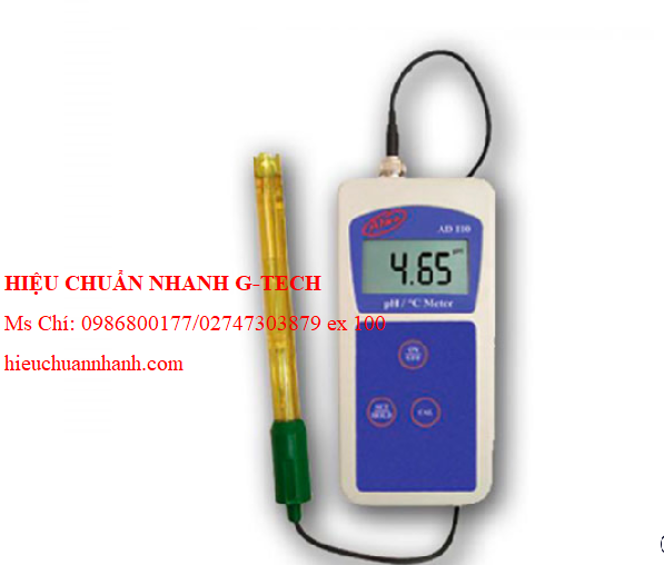 Hiệu chuẩn máy đo pH/ ORP/ nhiệt độ cầm tay Adwa AD111 (-2.00~ 16.00 pH). Hiệu chuẩn nhanh, uy tín, chất lượng tại Bình Dương