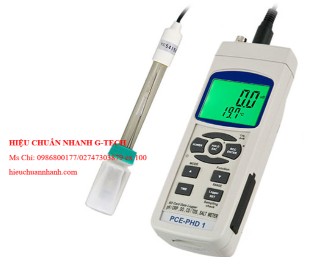 Hiệu chuẩn máy đo độ pH đa chức năng PCE PHD 1-PH (0~14,0 pH; 0~60 ºC). Hiệu chuẩn nhanh ,uy tín chất lượng tại Quảng Nam