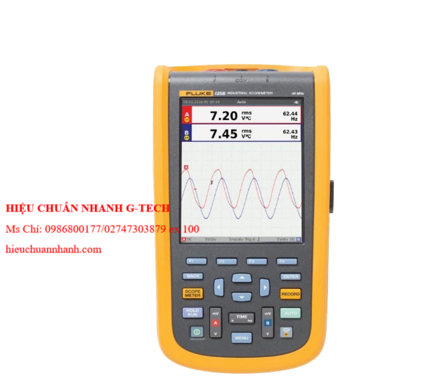 Hiệu chuẩn máy hiện sóng cầm tay FLUKE FLUKE-123B/INT (20 MHz, 2 CH). Hiệu chuẩn nhanh, uy tín chất lượng tại Hải Phòng