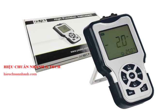 Hiệu chuẩn máy đo độ pH / độ dẫn điện cầm tay Peak Instruments P-520 (2.00~19.99 pH). Hiệu chuẩn nhanh, uy tín, chất lượng tại Biên Hòa