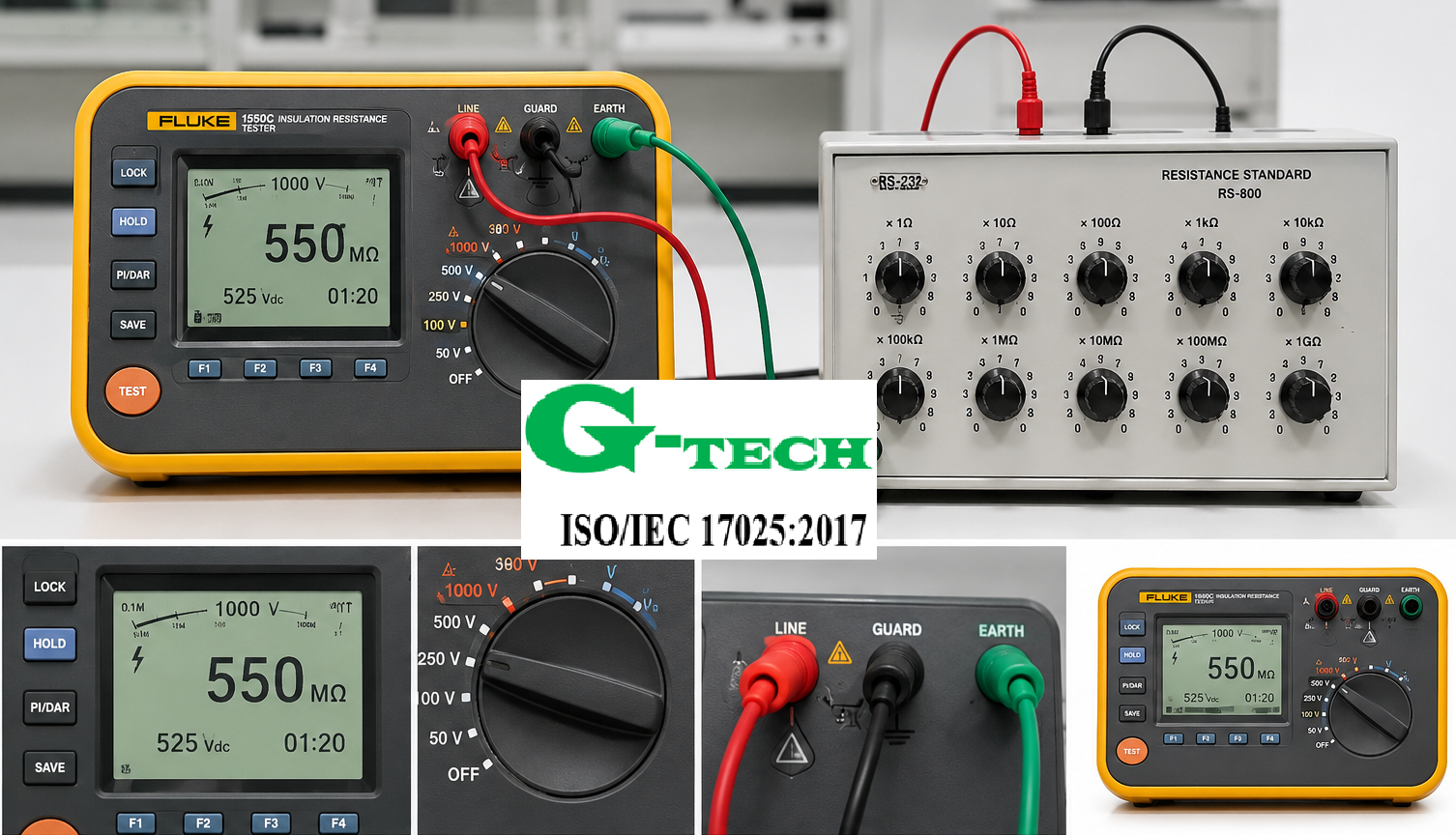 Hiệu chuẩn Máy đo điện trở cách điện (Insulation Tester). Dịch vụ hiệu chuẩn nhanh G-Tech.